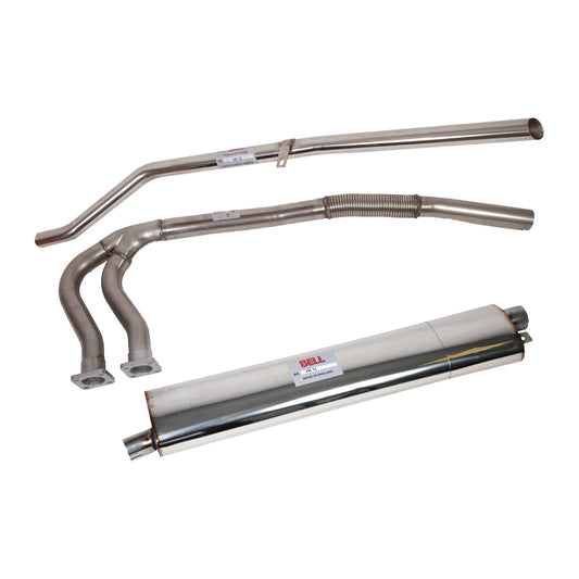 Jaguar XK120 Stainless Exhaust System. Single Pipe Style BSSJR001 LHD