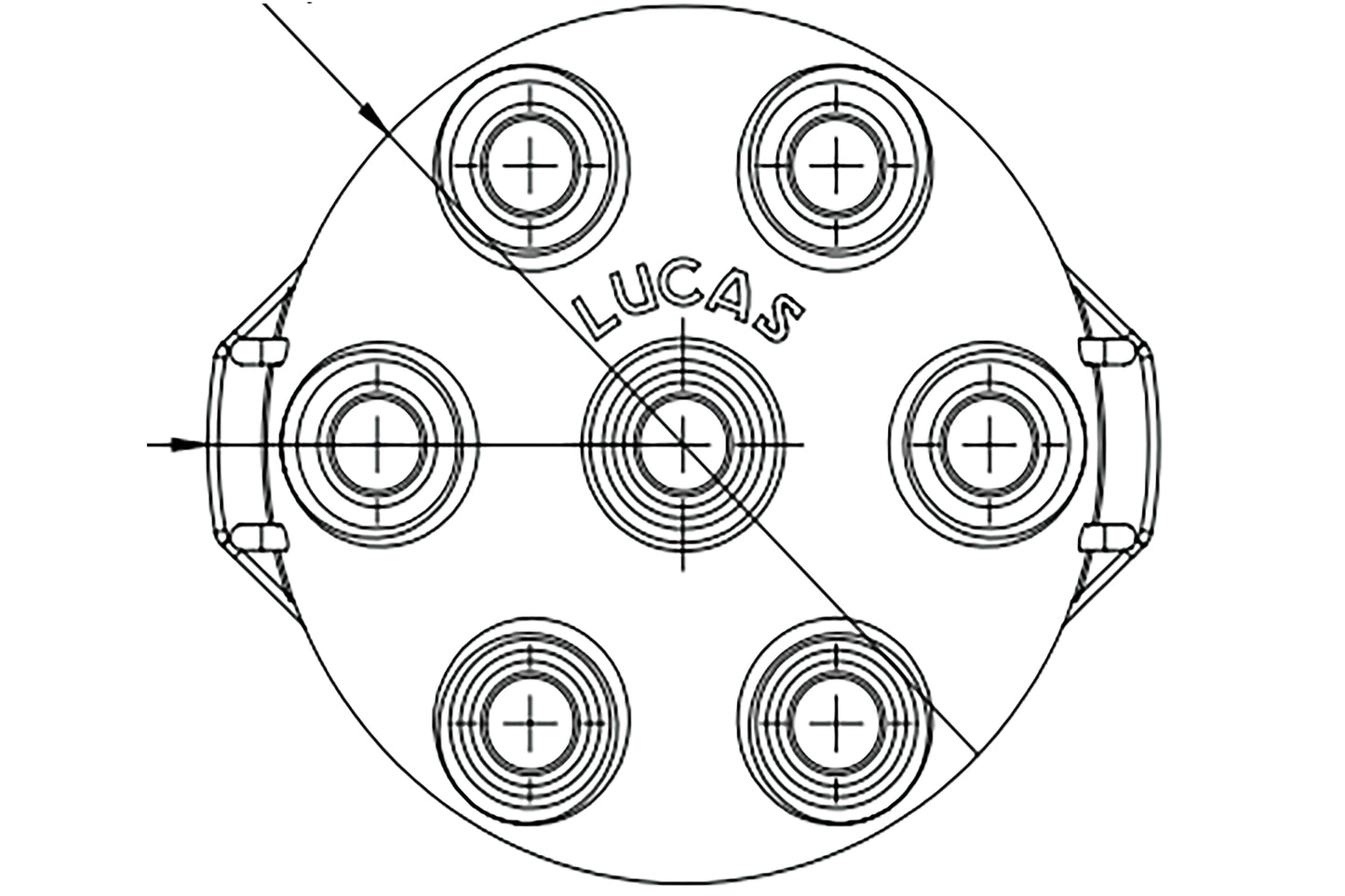 Distributor Cap 22D6 25D Distributor 6 Cylinder Jaguar/MGC/TR6 GDC115 JLM9524