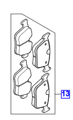 Jaguar F-Pace Rear Brake Pads T4A33131