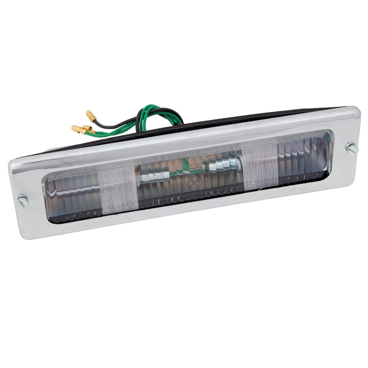 Rear Number/License Plate Lamp Assembly L743, Rear Number/License Plate Lamp Assembly - Includes Chrome Surround And Lens