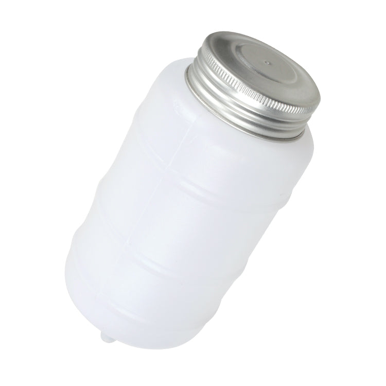 Clutch Fluid Reservoir Bottle - Round, Clutch Fluid Reservoir Assembly - Round Style. Includes Screw Top Cap And Strengthener Tube Inserted In The Outlet Pipe To Prevent Splitting.