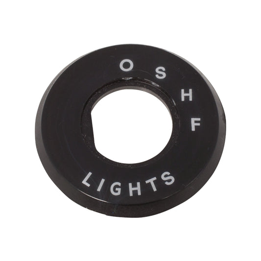 Light Switch Escutcheon O.S.H.F, Light Switch Surround With Off, Side Lamps, Headlamps And Fog-Lights Indicated.