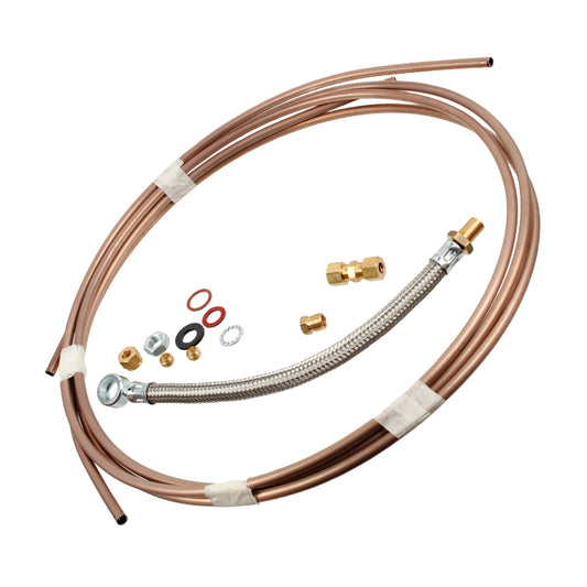 Fuel Pipe Kit - Cunifer, Cunifer Fuel Pipe Kit - Containing Hard Lines And Stainless Flexible Line To Fuel Filter In Addition To Compression Fittings And Banjo Washers.