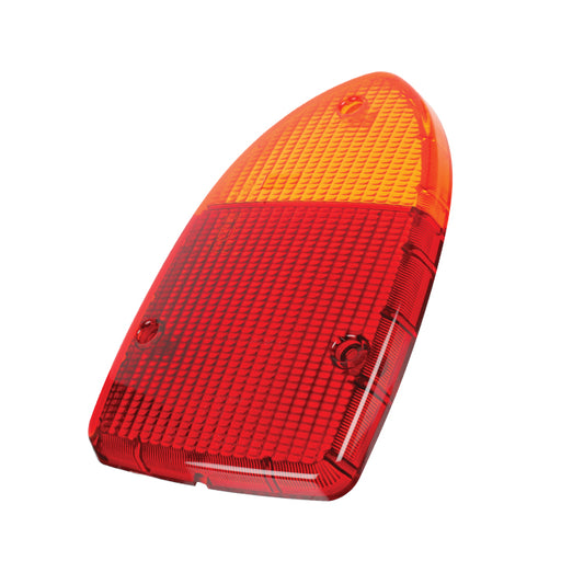 Lucas L801 lens only RH. Red and amber, fitted to Jaguar XJ6 S1,XJ12 S1, Daimler Sovereign.