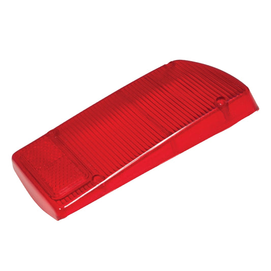 Lucas L871 rear lens all red, single reflector left hand side of Jaguar E Type series 3. American spec