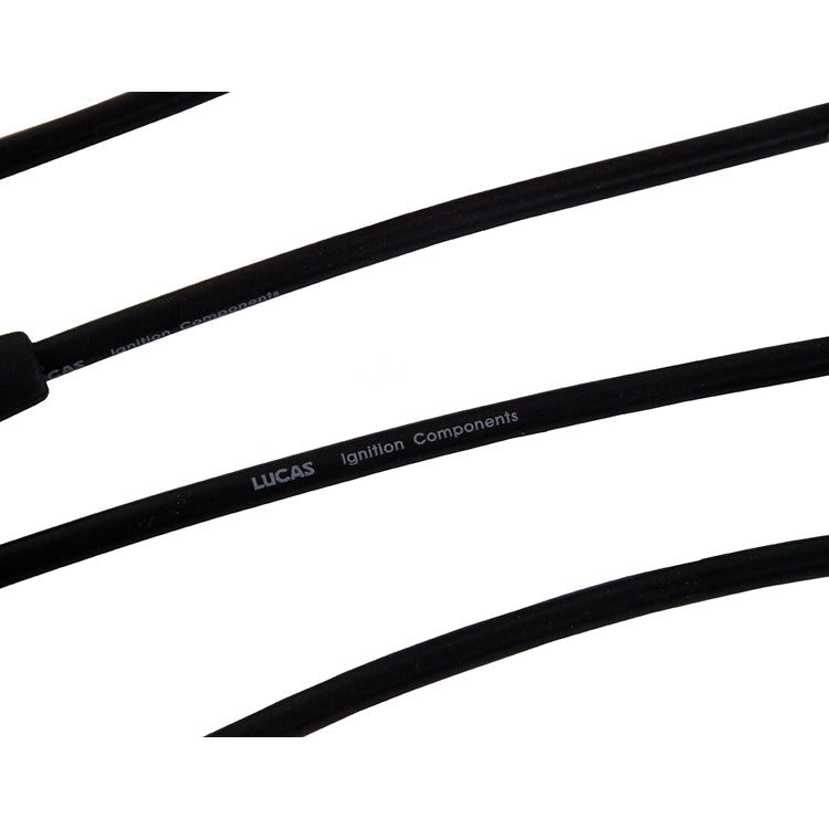 Lucas HT lead set 12 cylinder Jaguar (with 2 coil leads), for use with push on caps