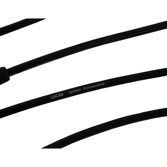 Lucas HT lead set 12 cylinder Jaguar (with 2 coil leads), for use with push on caps