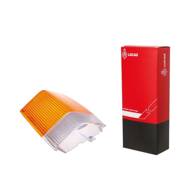 Lucas L943 Front Side lamp/Indicator Lens Amber/Clear  LH - Rolls Royce Spirit