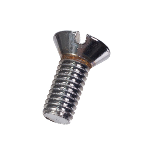 Screw, Screw - #10 Unf X 1/2" Long Chrome Plated Oval Head Contersunk Slotted.