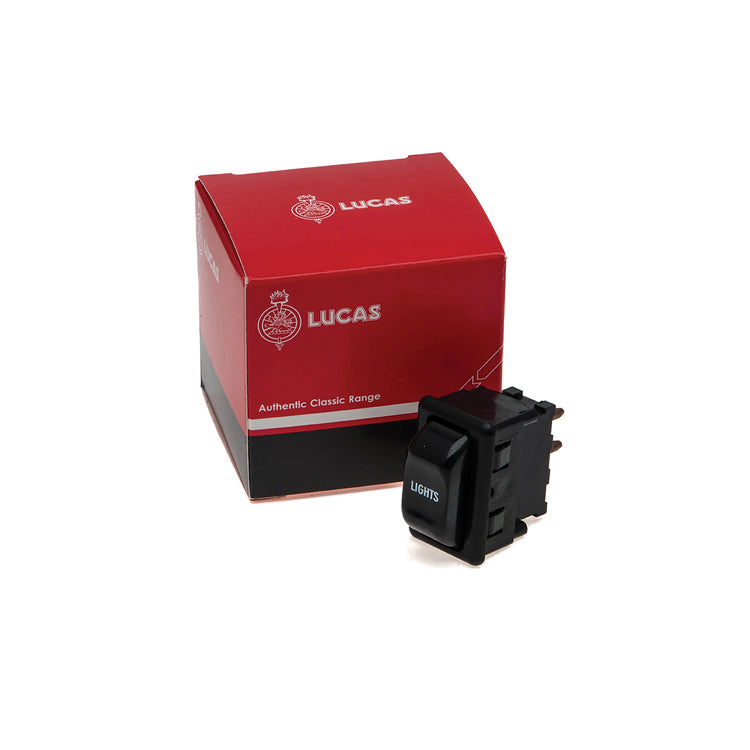 Lucas 159sa rocker switch, Lights on cover, 3 position switch. Fits Je ...