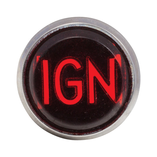 Instrument Panel Ignition Light Bezel, Instrument Panel Ignition Light Bezel - "Ign", Red