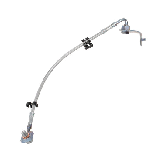 Front Flexible Brake Hose Lh, Front Flexible Brake Hose - Left Hand. Stainless Steel Braided, Includes Bracket