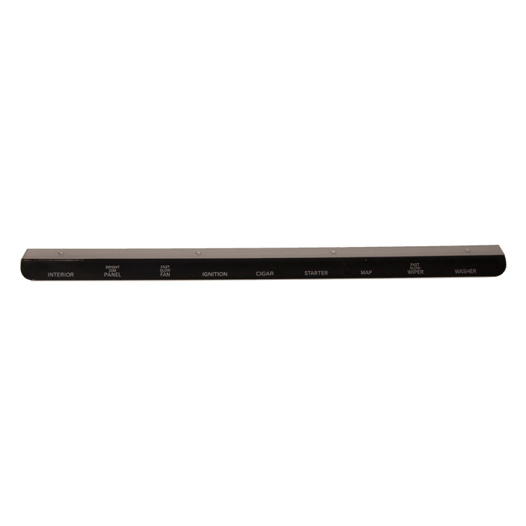 Dash Legend Strip - Right Hand Drive, Dashboard Switch Legend Strip, Right Hand Drive Models. Toggle Style Switches.