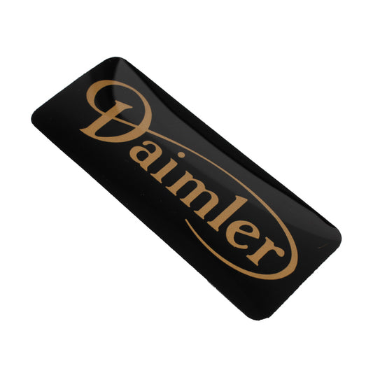 Daimler Cam Cover Decal, Daimler Cam Cover Sticker In Black And Gold.