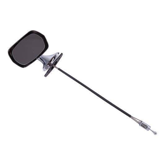 Door Mirror Assembly, Adjustable - Flat Glass, Adjustable Door Mirror Assembly, Chromed "Clamshell" Style - Flat Glass. Supplied With Adjuster Cable And Seating Gasket.