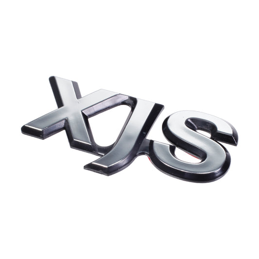 Jaguar XJS Motif Silver Boot / Trunk Script Badge - Chromed