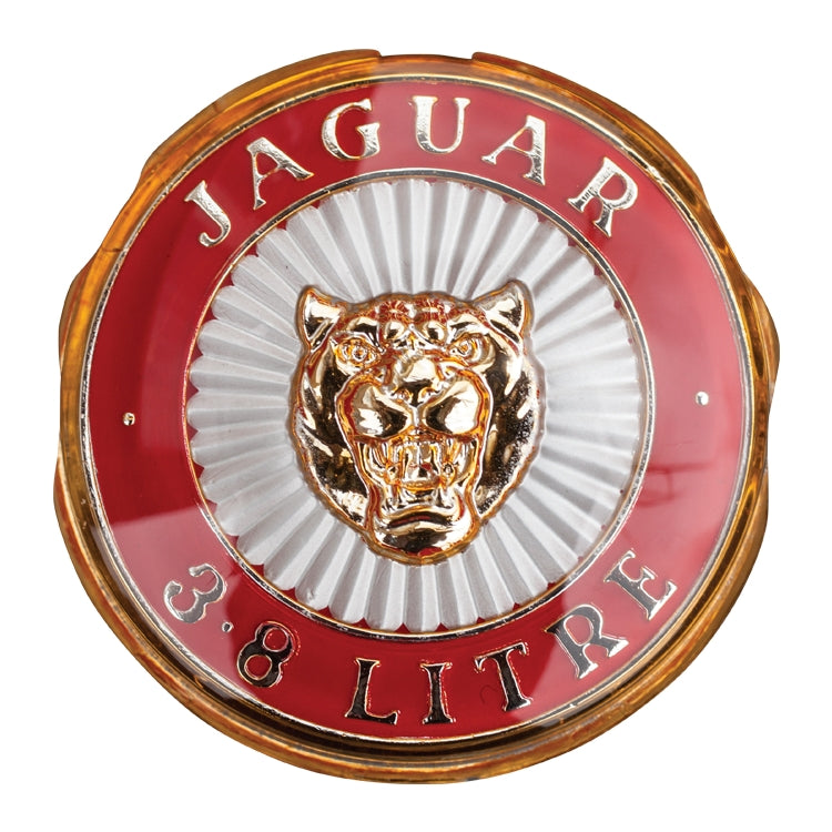 Jaguar 3.8 Litre Grille Badge, Jaguar 3.8 Litre Grille Badge In Centre Vane Of Radiator Grille