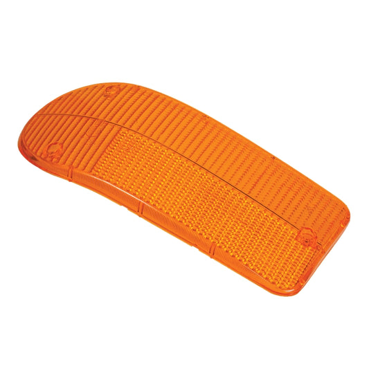 Lucas L823 front lamp lens. All amber. RHS, E-Type Jaguar sr 2 cars, Jaguar XJ6 and XJ12 sr1.