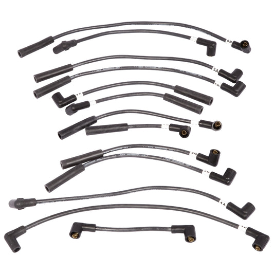 Plug Lead Set, Ignition Plug Lead Set - Rists Style. Supplied With Coil Wire And Moulded End Push Type Fittings. For V12 Models Only Pre-Marelli System.