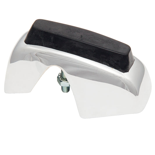 Over Rider Assembly Right Hand Rear, Right Hand Rear Over Rider Supplied With Rubber Buffer And Mounting Coach Bolt And Nut - Uk Manufactured, High Quality Chrome.