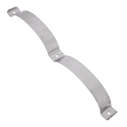 Exhaust Mounting Strap - Upper. Stainless Steel., Main Exhaust Silencer Upper Mounting Strap, Stainless Steel. Long Wheel Base Models Only