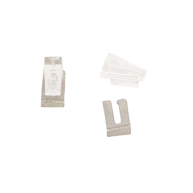 Lucas Tell Tale Lens & Clip Kit - 2 of each clear lens - With "Lucas" embossed script .