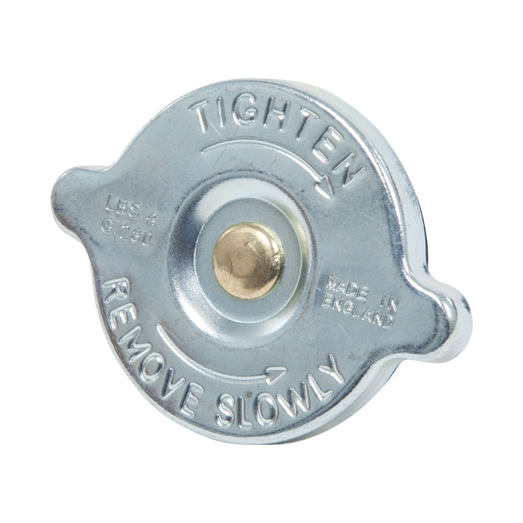 Radiator Header Tank Cap, Filler Cap On Radiator (4 Lbs. Pressure). Deep Seat Type