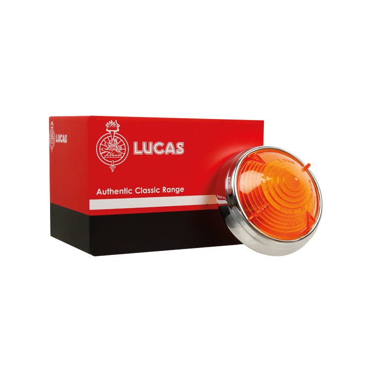 Lucas L539 Lens & rim only - Amber – British Auto USA