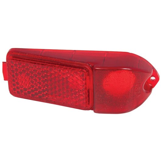Lucas L824 side marker lens, Red, complete with gasket and fixing screw