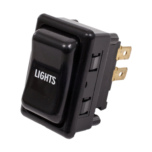 Lucas 159sa Lights rocker switch, 3 position, with 'Lights' script in centre of lid
