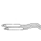 Stainless Steel Exhaust System Austin Healey 3000 MK3 / BJ8 BSSAH008