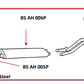 Austin Healey 100/6 (56-64) / BN4 To BJ7 Stainless Exhaust System BSSAH006 Premium