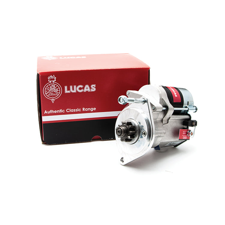 Lucas up-rated, light weight starter motor, Triumph TR3A Triumph TR4 Triumph TR4A with bolt on ring gear