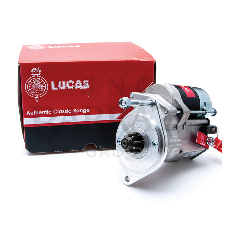 Lucas starter motor, Triumph GT6, TR2 to TR4A fitted with TR6 Ring Gear Starter, 9 toothed gear