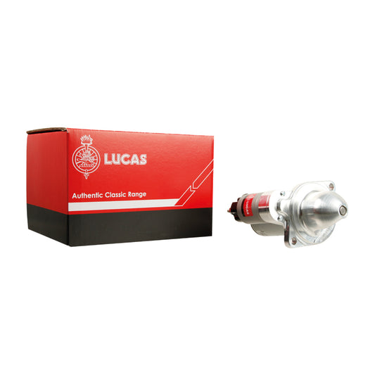 Lucas ultra compact starter motor, Classic Mini with verto flywheel. 11 toothed gear, only 2.4 kg!
