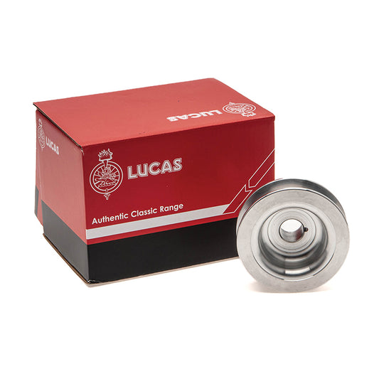 Lucas Dynamo conversion Double V pulley for standard belt. 70mm dia to fit 15mm shaft