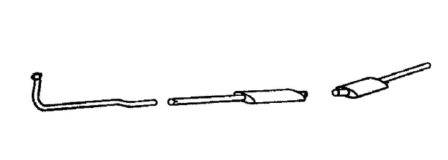 Triumph TR2, TR3, TR3A, TR4 (56-65) Stainless Steel Exhaust System